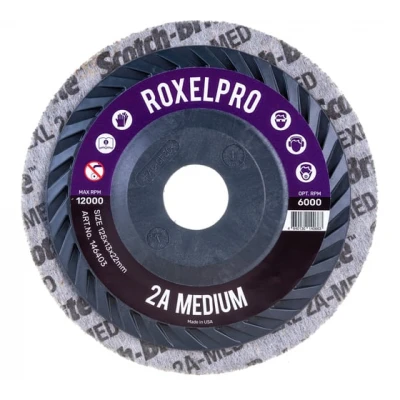 Нетканый прессованный круг на оправка DSD XL-UW (125х13х22мм, Triммable, 2A, Medium)