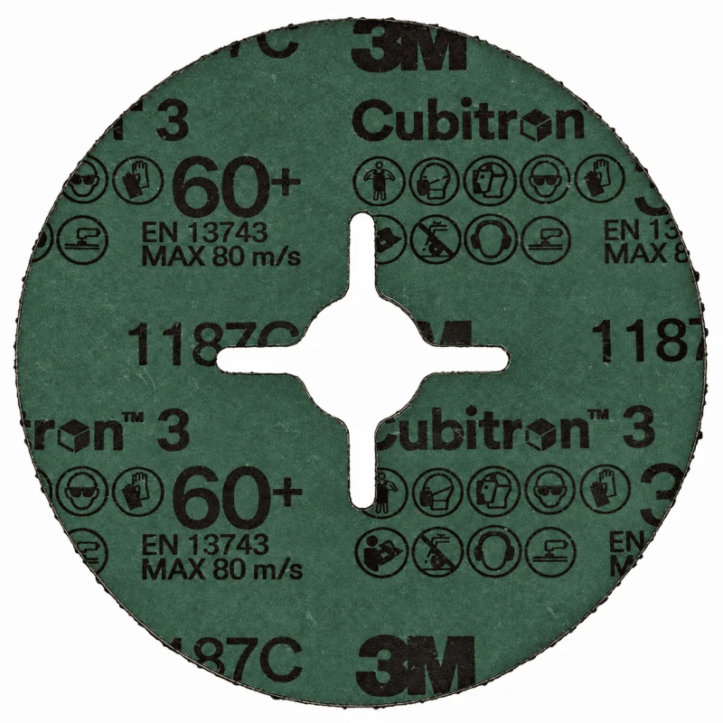 Круг фибровый 3M Cubitron 3 1187С (P60+ 125мм x 22мм)