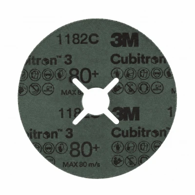 Круг фибровый 3M Cubitron 3 1182С (P80+ 125мм x 22мм)